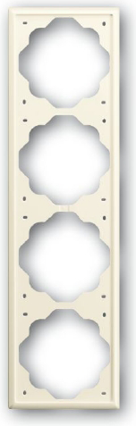 Рамка 4 поста ABB Busch Jaeger Impuls Слонова кістка 1724-72 (2CKA001754A4315)