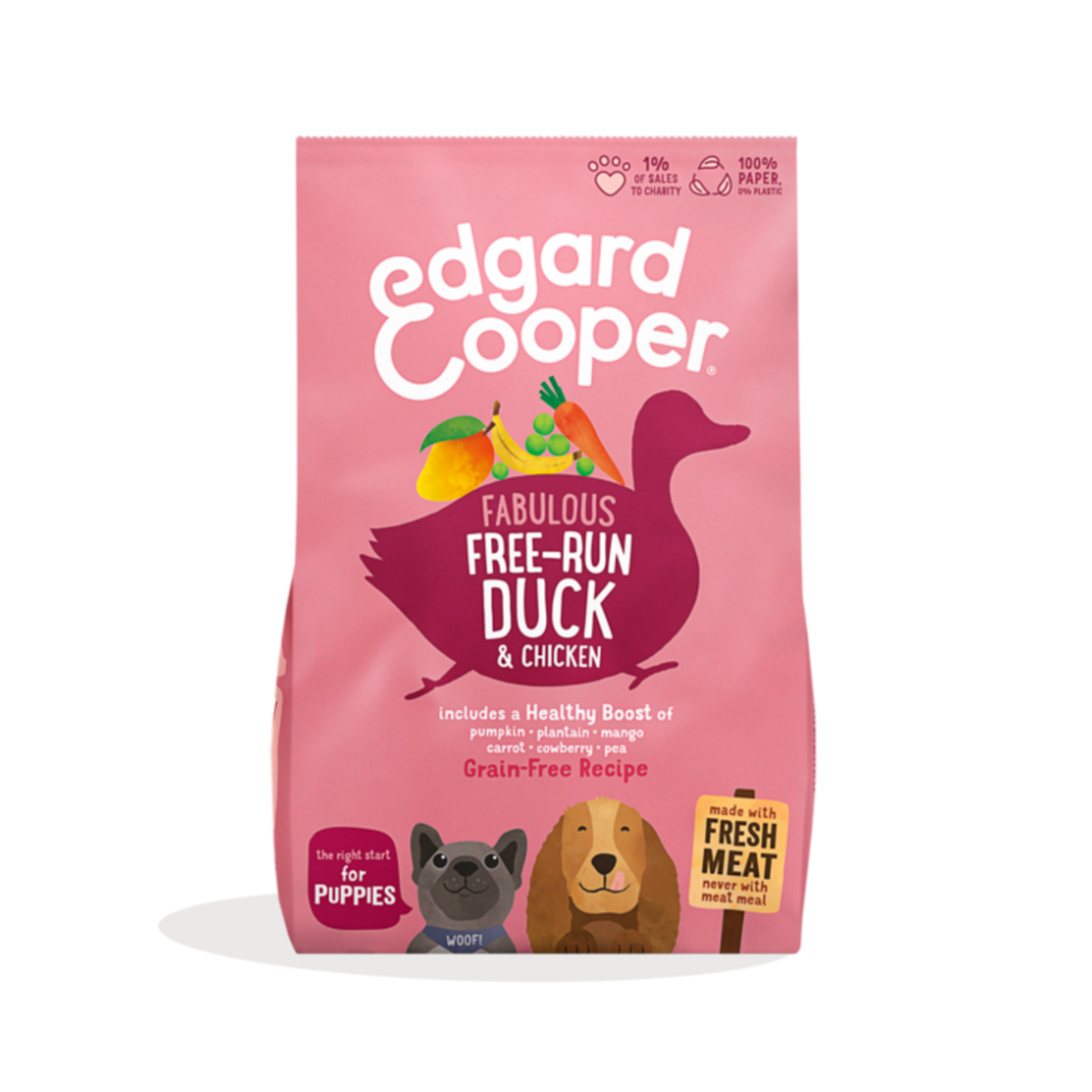 Сухий корм для цуценят Edgard&Cooper Free-Run Duck & Chicken for Puppies з качкою та куркою 2,5 кг