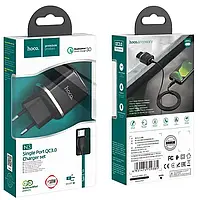 Зарядное устройство Hoco N3, 1USB, черный, PD18W+QC3.0 (Type-C)