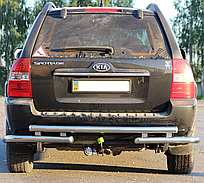 Задня дуга AK007 нерж Kia Sportage 2004-2010