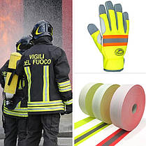 Тесьма світловідбивна 50 мм колір салатовий, фото 5