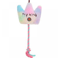 Игрушка для собак Charming Toy DREAM CROWN Корона плюшевая с пищалкой и канатом 17*40cm