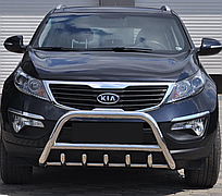 Кенгурятник WT003 (нерж.) Kia Sportage 2010-2015