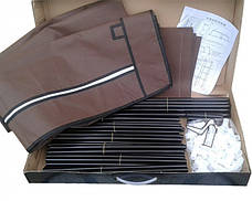 Складна тканинна шафа Storage Wardrobe (130х45х175 см) 88130 на 3 секції, коричневий, фото 3