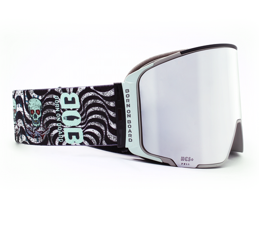 Маска гірськолижна BOB Dirty Money S3 Blue/Grey Mirror, фото 3
