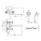 Змішувач для ванної Agua Toledo-C071, фото 2