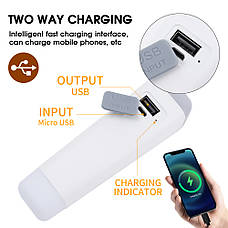 Портативний ліхтарик-павербанк LED 1200mAh, фото 5