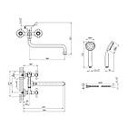 Змішувач для ванної Agua Toledo-C075, фото 2