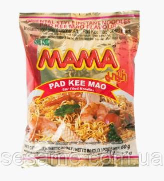 Тайська локшина Пад Кі Мао, "п'яна локшина" Stir Fried Noodles PAD KEE MAO MAMA 60г