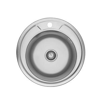 Кухонна мийка Kroner KRP Satin-490 (0,8 мм)