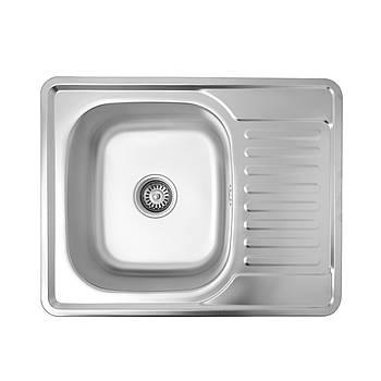 Кухонна мийка Kroner KRP Satin-6350 (0,8 мм)