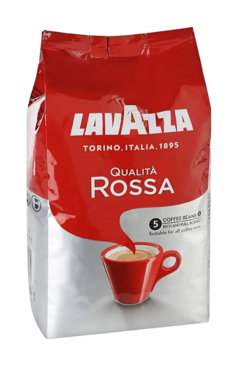 Кава в зернах Lavazza Qualita Rossa 1кг, оригінал