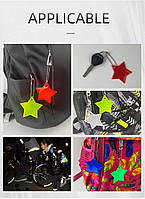 Світловідбивний брелок, підвіска, відбивач для безпеки ЗВІЗДА