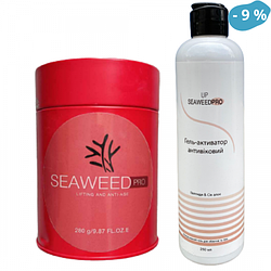 Набір антивікової для омолодження шкіри маска SeaweedPro з пептидним гелем-активатором 280 грамів + 250 мл