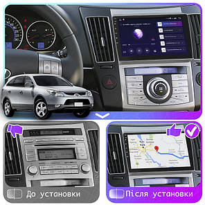 Штатна магнітола Lesko для Hyundai ix55 2008-2013 екран 9" 2/32 Gb CarPlay 4G Wi-Fi GPS Prime хюндів, фото 4