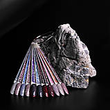 KOMILFO LUMINOUS COLLECTION L006 (ТЕМНИЙ БАКЛАЖАНОВО-ЧОРНИЙ, СВІТЛОВІДБИВАЮЧИЙ), 8 МЛ, фото 6