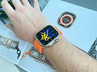 Умные смарт часы 8 серии Smart Watch Ultra 49 mm HW8 Max Orange. Apple Watch 8 ultra в оригінальній упаковці