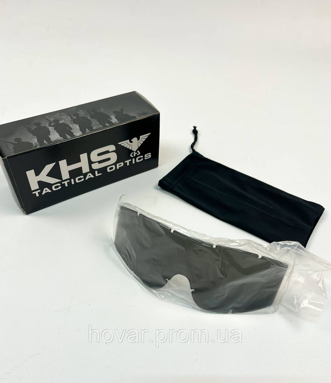 Сменная линза дымчатая - светофильтр для баллистической маски KHS - фото 2 - id-p1734421497