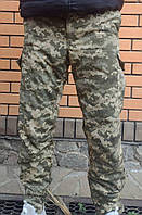 Теплые зимние штаны Пиксель ВСУ с флисовой подкладкой для военных