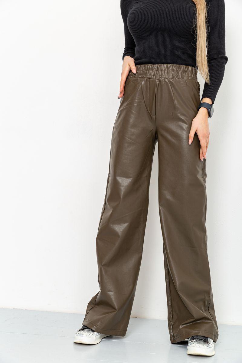 Лосини жіночі на флісі, колір темно-зелений, 164R82, фото 1