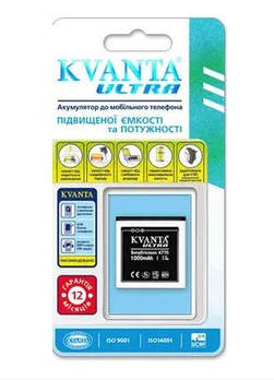 Акумулятор для Sony Ericsson K770/BST-38 KVANTA Ultra 1000mAh