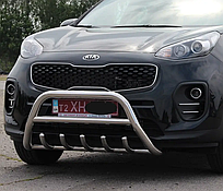 Кенгурятник WT003 (нерж) Kia Sportage (2015-...)