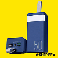 Power Bank Remax  22.5W 50000mAh Blue портативный акумулятор