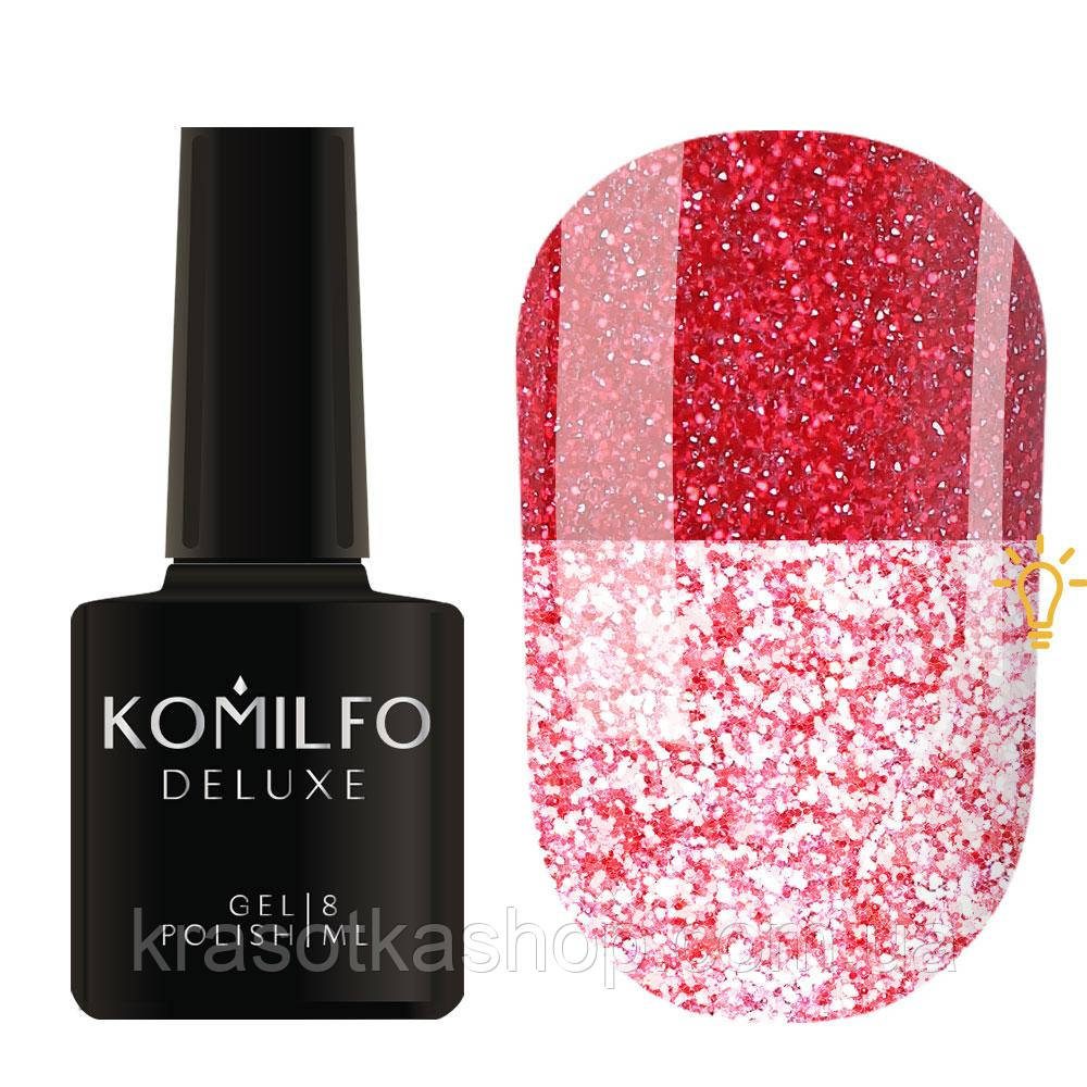 KOMILFO LUMINOUS COLLECTION L005 (ЧЕРВОНИЙ, СВІТЛОВІДБИВАЮЧИЙ), 8 МЛ