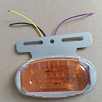 Ліхтар габаритний (жовтий) 9D LED 24V (з поворотом, що біжить, підсвічуванням борту) (TEMPEST) TP 97-27-97