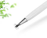 Стилус для малювання 2в1 для мобільних пристроїв Білий, фото 3