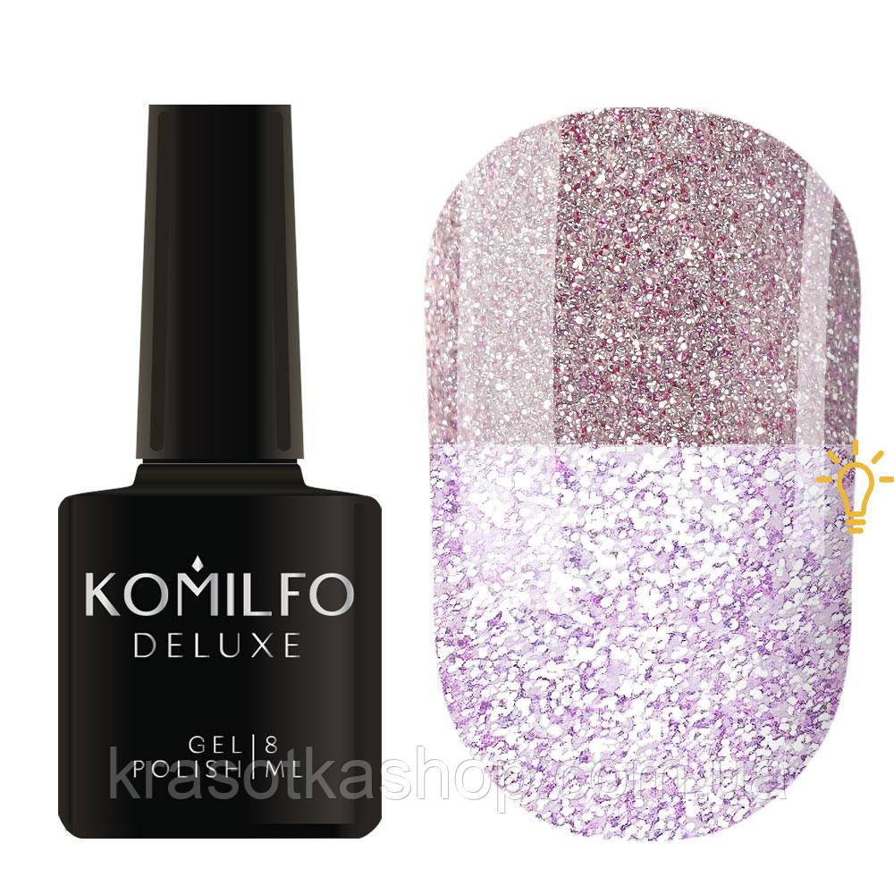 KOMILFO LUMINOUS COLLECTION L010 (СІРЕНОВИЙ, СВІТООТРАЖУВАЛЬНИЙ), 8 МЛ