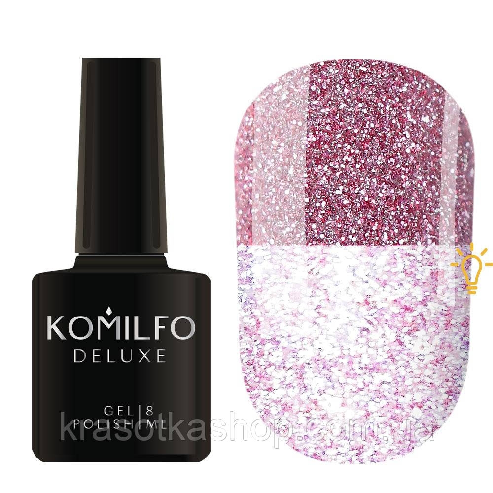 KOMILFO LUMINOUS COLLECTION L012 (РОЖЕВИЙ, СВІТЛОВІДБИВАЮЧИЙ), 8 МЛ
