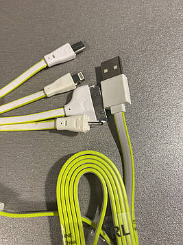 Перехідник usb ⁇ Перехідник usb micro usb ⁇ Шнур 4 в 1 ⁇ Шнур 4in1 Flat