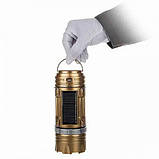 Ліхтар Кемпінговий світлодіодний на сонячних батареях HB-9688 Золото, фото 8