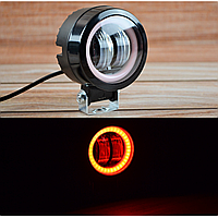 Додаткова світлодіодна LED-фара 20 Вт кругла з Червоним ангельським очей Чіткий світловий тіневий кордоном
