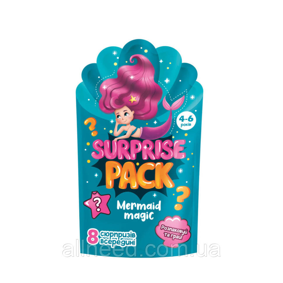Набір сюрпризів Surprise pack "Mermaid magic" Vladi Toys VT8080-01 Укр, фото 1