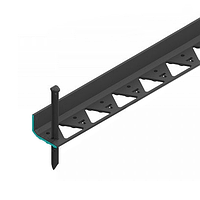 Бордюр тротуарний пластиковий H62 1,5 м чорний