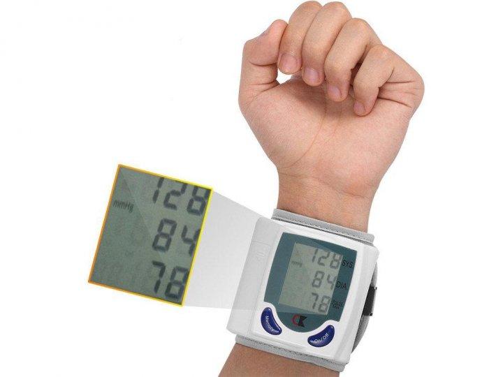 Цифровий автоматичний тонометр Blood Pressure Monitor для вимірювання артеріального тиску та пульсу, фото 4