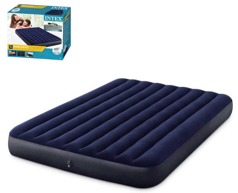 Матрац надувний двомісний 152х203х25 см Intex 64759 Classic Downy Airbed, двоспальний