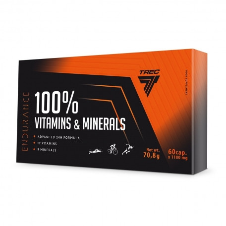 Вітаміни Trec Nutrition 100% Vitamins & Minerals caps 60, фото 1