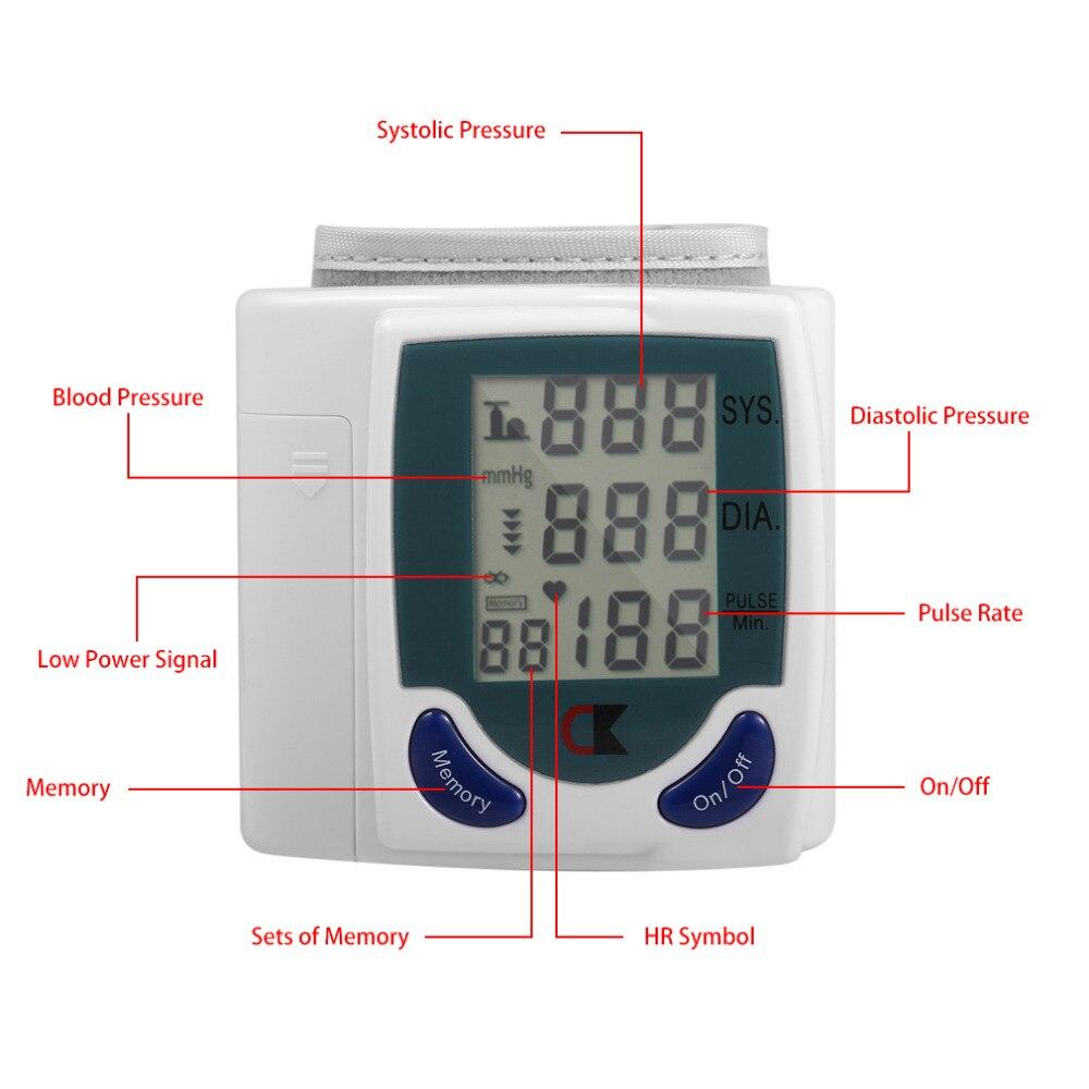 Цифровий автоматичний тонометр Blood Pressure Monitor для вимірювання артеріального тиску та пульсу, фото 7