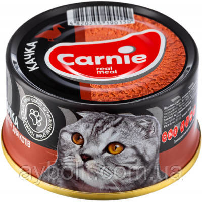 Паштет для кішок Carnie м'ясний з качкою 90 г (4820255190471)