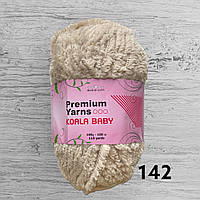 Плюшева пряжа Koala Baby Premium Yarns 100г., 142 тілесний