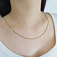 Ланцюжок золотий жіночий Снейк 585 проба 60 см (508017-60), фото 4