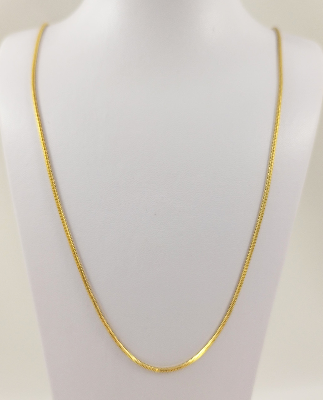 Ланцюжок золотий жіночий Снейк 585 проба 60 см (508017-60), фото 1