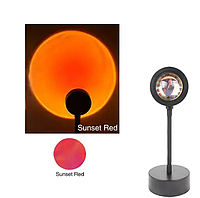 Лампа Sunset Lamp для селфи "эффект солнца" Sunset red EN