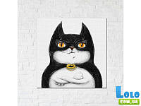 Постер Котик Бетмен ©Марінна Пащук, Brushme (50х50 см) (102512)