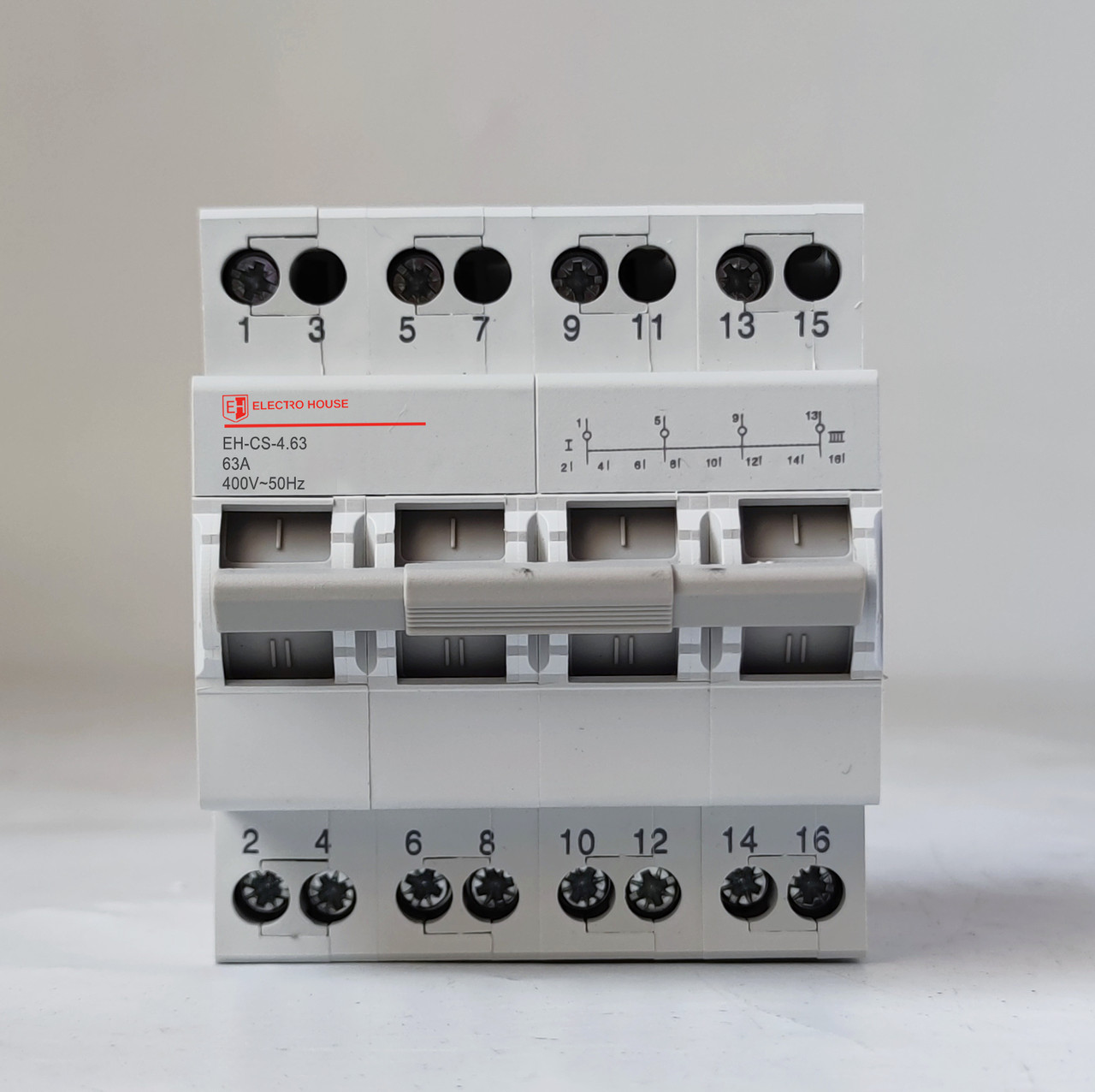 Перекидний вимикач 4x63 I-0-II (EH-CS-4.63)