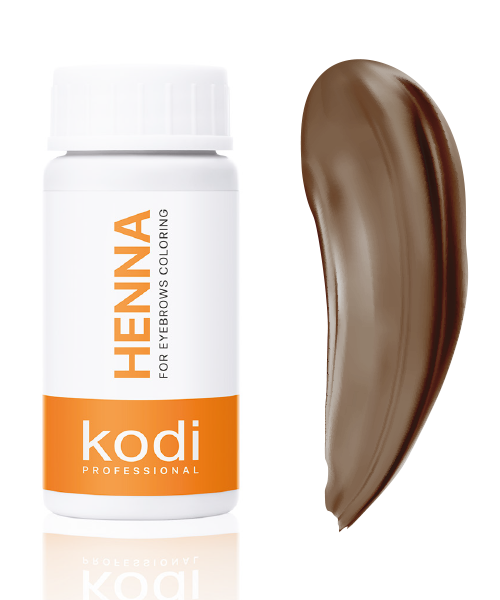 Хна для брів Kodi натурально-коричнева, 5 мл