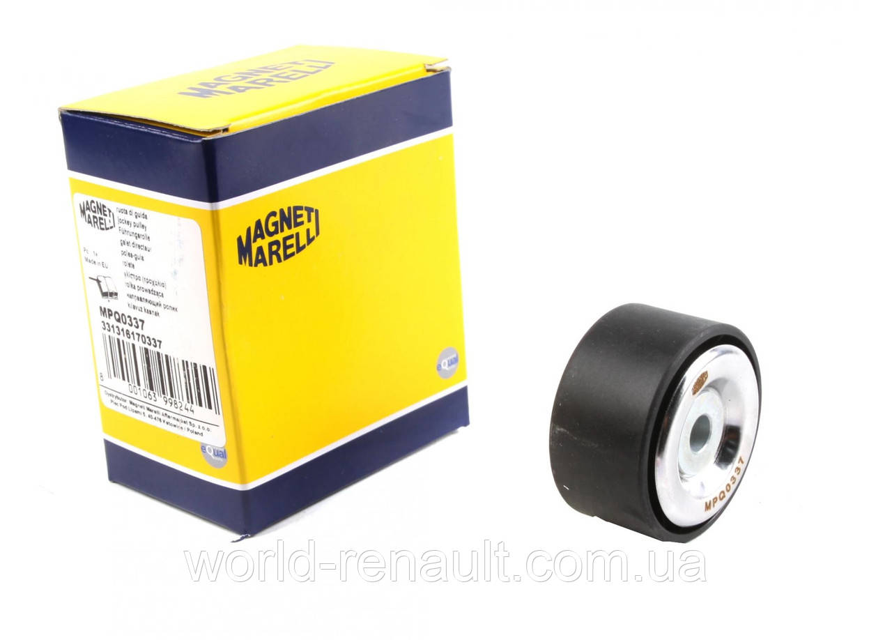 MAGNETI MARELLI (Італія) 331316170337 — Ролик ременя генератора (натяжний/обвідний) на Рено Трафік 2.0dci